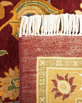 Traditional Mogul Red Wool Area Rug 12' 0" x 18' 0" - Solo Rugs