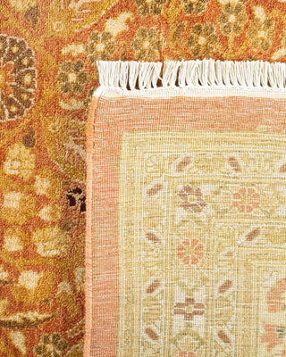 Traditional Mogul Brown Wool Area Rug 10' 2" x 13' 10" - Solo Rugs