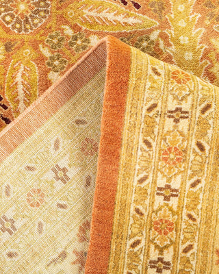 Traditional Mogul Brown Wool Area Rug 10' 2" x 13' 10" - Solo Rugs