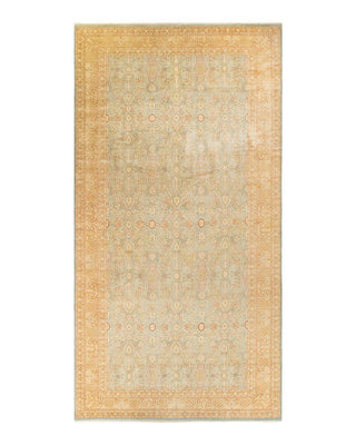 Traditional Mogul Light Blue Wool Runner 9' 3" x 18' 2" - Solo Rugs