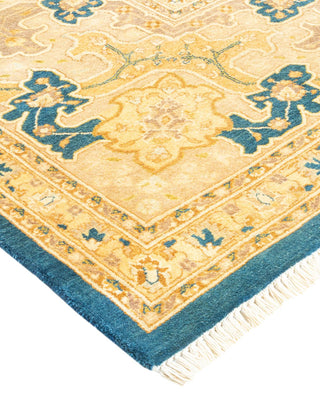 Traditional Mogul Blue Wool Runner 8' 2" x 13' 3" - Solo Rugs
