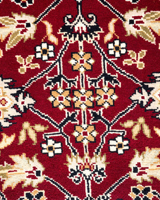 Traditional Mogul Red Wool Area Rug 4' 3" x 6' 0" - Solo Rugs