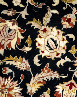 Traditional Mogul Black Wool Runner 2' 7" x 12' 6" - Solo Rugs