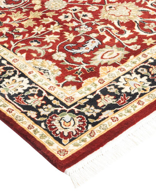 Traditional Mogul Red Wool Area Rug 3' 1" x 5' 3" - Solo Rugs