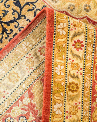 Traditional Mogul Orange Wool Area Rug 8' 1" x 10' 8" - Solo Rugs