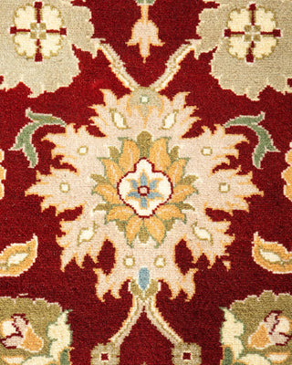 Traditional Mogul Orange Wool Area Rug 3' 1" x 5' 3" - Solo Rugs