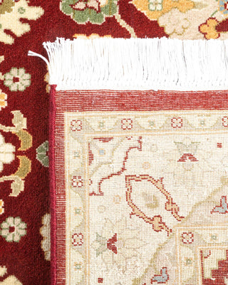 Traditional Mogul Orange Wool Area Rug 3' 1" x 5' 3" - Solo Rugs