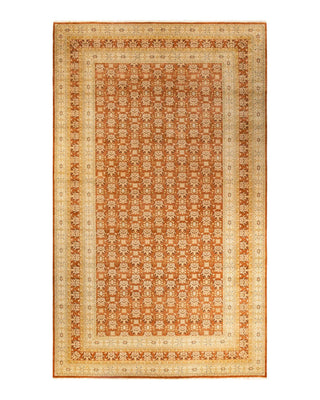 Traditional Mogul Brown Wool Runner 9' 3" x 16' 0" - Solo Rugs