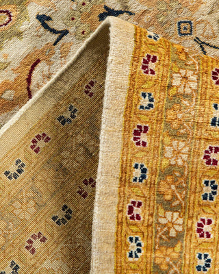 Traditional Mogul Ivory Wool Area Rug 9' 2" x 11' 9" - Solo Rugs
