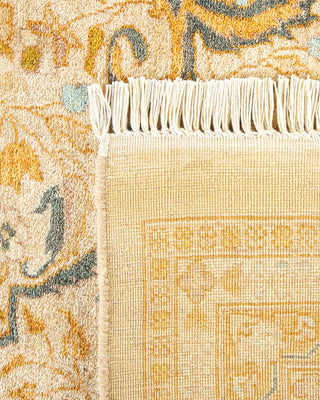 Traditional Mogul Ivory Wool Area Rug 9' 3" x 11' 10" - Solo Rugs