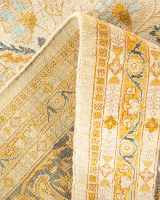 Traditional Mogul Ivory Wool Area Rug 9' 3" x 11' 10" - Solo Rugs