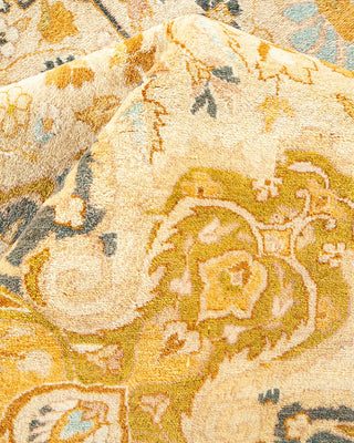 Traditional Mogul Ivory Wool Area Rug 9' 3" x 11' 10" - Solo Rugs