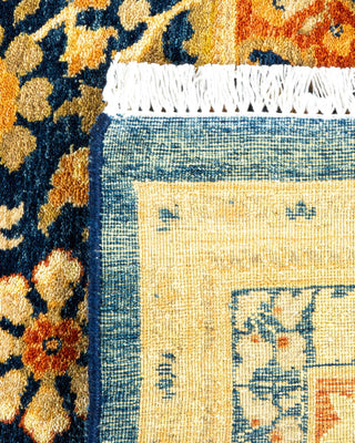 Traditional Mogul Blue Wool Area Rug 8' 2" x 10' 10" - Solo Rugs