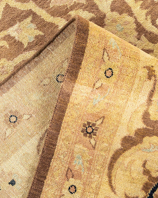 Contemporary Eclectic Brown Wool Area Rug 9' 3" x 12' 4" - Solo Rugs