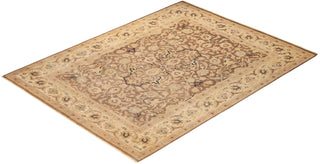 Contemporary Eclectic Brown Wool Area Rug 9' 3" x 12' 4" - Solo Rugs