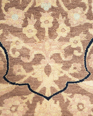 Contemporary Eclectic Brown Wool Area Rug 8' 3" x 10' 2" - Solo Rugs