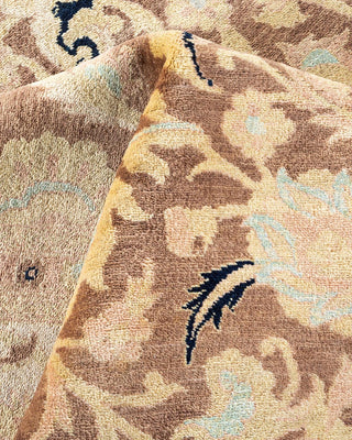 Contemporary Eclectic Brown Wool Area Rug 8' 3" x 10' 2" - Solo Rugs