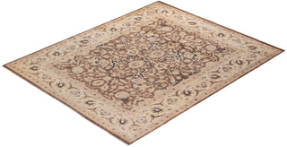 Contemporary Eclectic Brown Wool Area Rug 8' 3" x 10' 2" - Solo Rugs