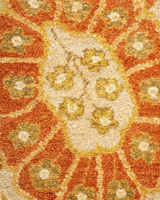 Traditional Mogul Ivory Wool Area Rug 9' 2" x 11' 10" - Solo Rugs