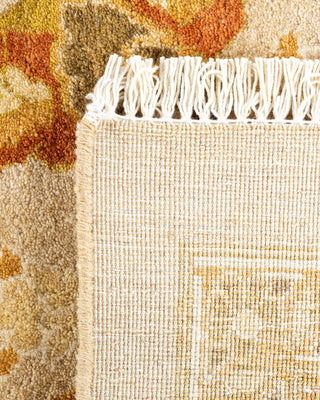 Traditional Mogul Ivory Wool Area Rug 9' 2" x 11' 10" - Solo Rugs