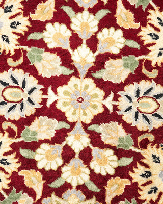 Traditional Mogul Orange Wool Area Rug 4' 2" x 6' 3" - Solo Rugs