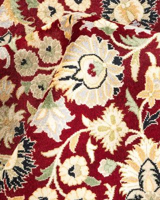 Traditional Mogul Orange Wool Area Rug 4' 2" x 6' 3" - Solo Rugs