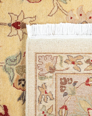 Traditional Mogul Ivory Wool Area Rug 9' 3" x 12' 3" - Solo Rugs