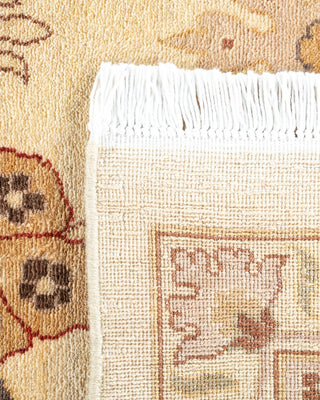 Traditional Mogul Ivory Wool Area Rug 9' 3" x 12' 3" - Solo Rugs