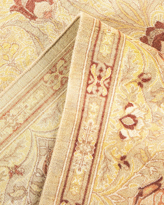 Contemporary Eclectic Ivory Wool Area Rug 9' 2" x 11' 9" - Solo Rugs