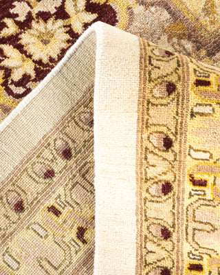 Contemporary Eclectic Ivory Wool Area Rug 11' 10" x 17' 10" - Solo Rugs