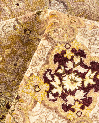 Contemporary Eclectic Ivory Wool Area Rug 11' 10" x 17' 10" - Solo Rugs