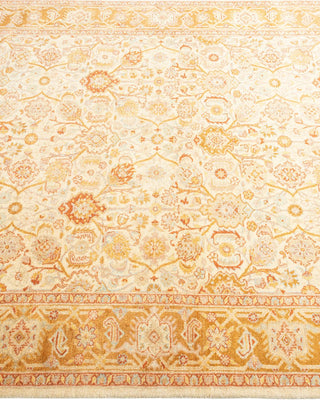 Traditional Mogul Ivory Wool Area Rug 4' 2" x 5' 10" - Solo Rugs