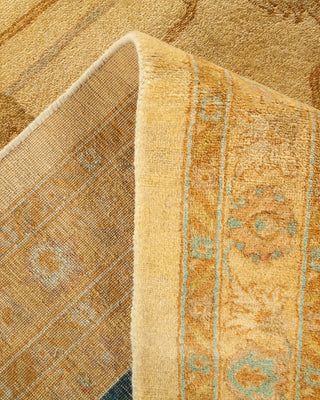 Traditional Mogul Ivory Wool Area Rug 12' 1" x 18' 1" - Solo Rugs