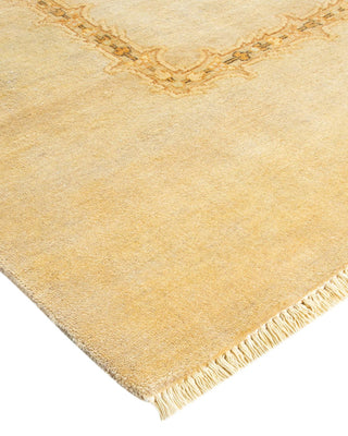 Contemporary Eclectic Ivory Wool Area Rug 9' 1" x 12' 0" - Solo Rugs