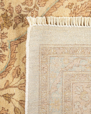 Traditional Mogul Ivory Wool Area Rug 9' 1" x 12' 3" - Solo Rugs