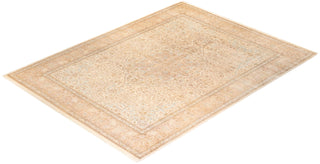Traditional Mogul Ivory Wool Area Rug 9' 1" x 12' 3" - Solo Rugs