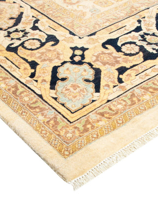 Traditional Mogul Ivory Wool Area Rug 8' 2" x 9' 10" - Solo Rugs