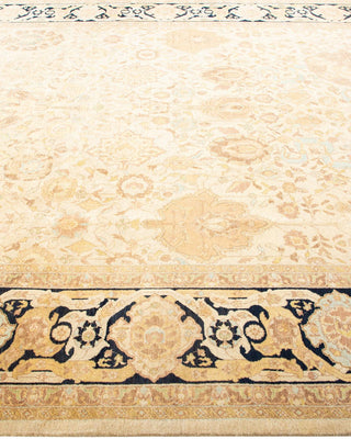 Traditional Mogul Ivory Wool Area Rug 8' 2" x 9' 10" - Solo Rugs