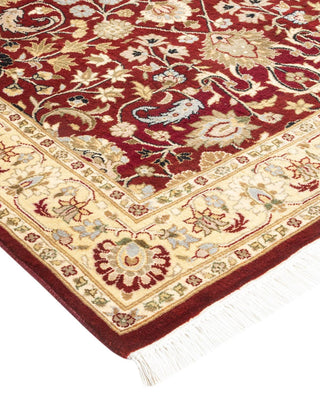 Traditional Mogul Red Wool Area Rug 3' 1" x 5' 3" - Solo Rugs