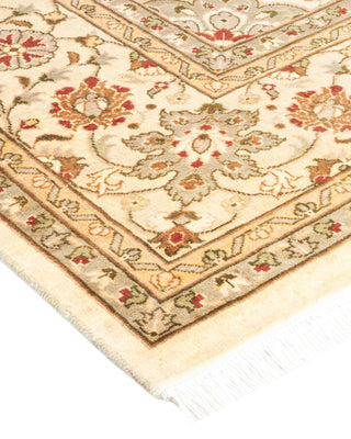 Traditional Mogul Ivory Wool Area Rug 7' 10" x 10' 5" - Solo Rugs