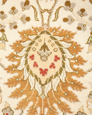 Traditional Mogul Ivory Wool Area Rug 7' 10" x 10' 5" - Solo Rugs