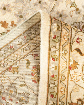 Traditional Mogul Ivory Wool Area Rug 7' 10" x 10' 5" - Solo Rugs