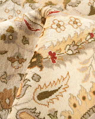 Traditional Mogul Ivory Wool Area Rug 7' 10" x 10' 5" - Solo Rugs