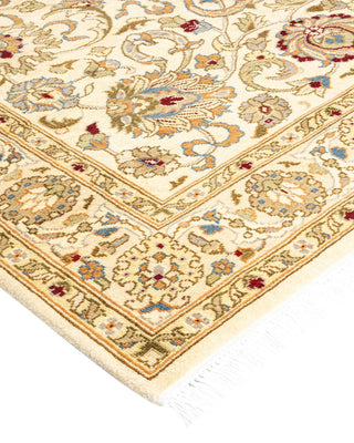 Traditional Mogul Ivory Wool Area Rug 4' 3" x 6' 0" - Solo Rugs