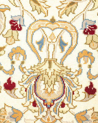 Traditional Mogul Ivory Wool Area Rug 4' 3" x 6' 0" - Solo Rugs