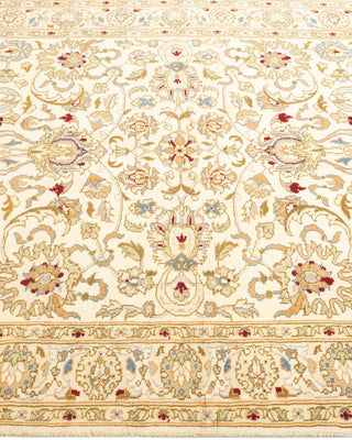 Traditional Mogul Ivory Wool Area Rug 4' 3" x 6' 0" - Solo Rugs