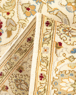 Traditional Mogul Ivory Wool Area Rug 4' 3" x 6' 0" - Solo Rugs