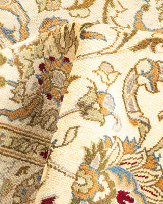 Traditional Mogul Ivory Wool Area Rug 4' 3" x 6' 0" - Solo Rugs