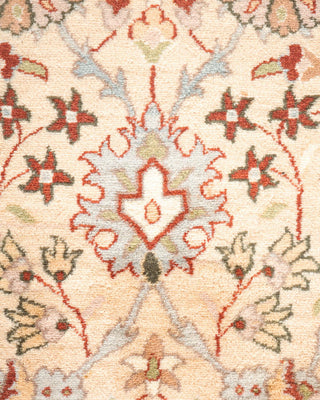 Traditional Mogul Ivory Wool Area Rug 4' 1" x 6' 5" - Solo Rugs