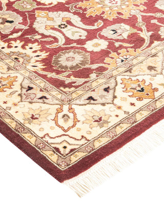 Traditional Mogul Red Wool Area Rug 3' 2" x 5' 3" - Solo Rugs